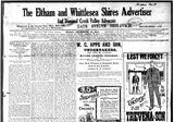 Eltham and Whittlesea Shires Advertiser and Diamond Creek Valley Advocate