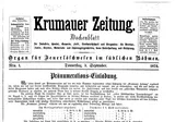 Krumauer Zeitung