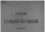Jahresbericht des Kk Akadem Gymnasiums Zu Olmütz