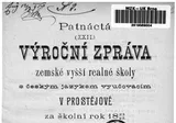 Výroční Zpráva Veřejné České Reálné Školy Matice Školské V Prostějově