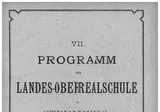 Jahres-Bericht Der Landes-Unterrealschule in Sternberg Am Schlusse des Schuljahres