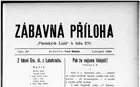 Zábavná Příloha ''Plzeňských Listů''