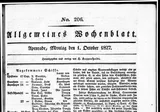 Allgemeines Wochenblatt