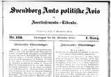Svendborg Amts Politiske Avis Og Avertissements-Tidende