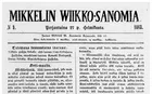 Mikkelin Wiikko-Sanomia