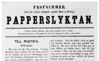 Papperslyktan