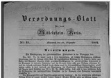 Verordnungs-Blatt Für Den Mittelrhein-Kreis