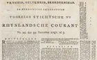 De Voorheen Stichtsche Nu Rhynlandsche Courant