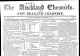 Auckland Chronicle and New Zealand Colonist