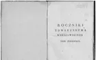 Roczniki Towarzystwa Warszawskiego Przyjaciół Nauk