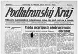 Podtatranský Kraj