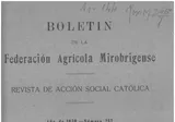 Boletín de la Federación Agrícola Mirobrigense