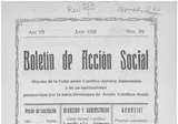 Boletín de Acción Social Órgano de la Federación Católico-Agraria Salmantina Y de Las Instituciones Promovidas Por la Junta Diocesana de Acción Catolica-Social