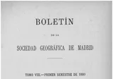 Boletín de la Sociedad Geográfica de Madrid