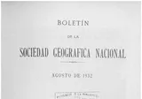 Boletín de la Sociedad Geográfica Nacional