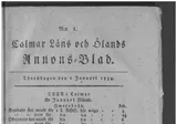Calmar Läns Och Ölands Annonsblad