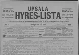 Upsala Hyreslista