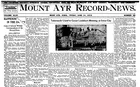 Mount Ayr Record News