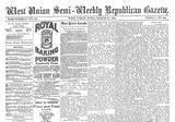 West Union Semi-Weekly Republican Gazette