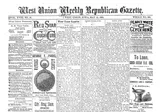 West Union Weekly Republican Gazette