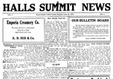 Halls Summit News