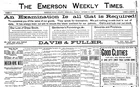 Emerson Weekly Times