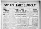 Weekly Edition of the Sapulpa Daily Democrat