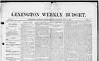 Lexington Weekly Budget