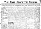 Fort Stockton Pioneer