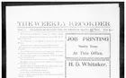 The Weekly Recorder