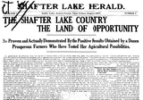 Shafter Lake Herald