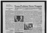 Texas Pythian News Nuggets